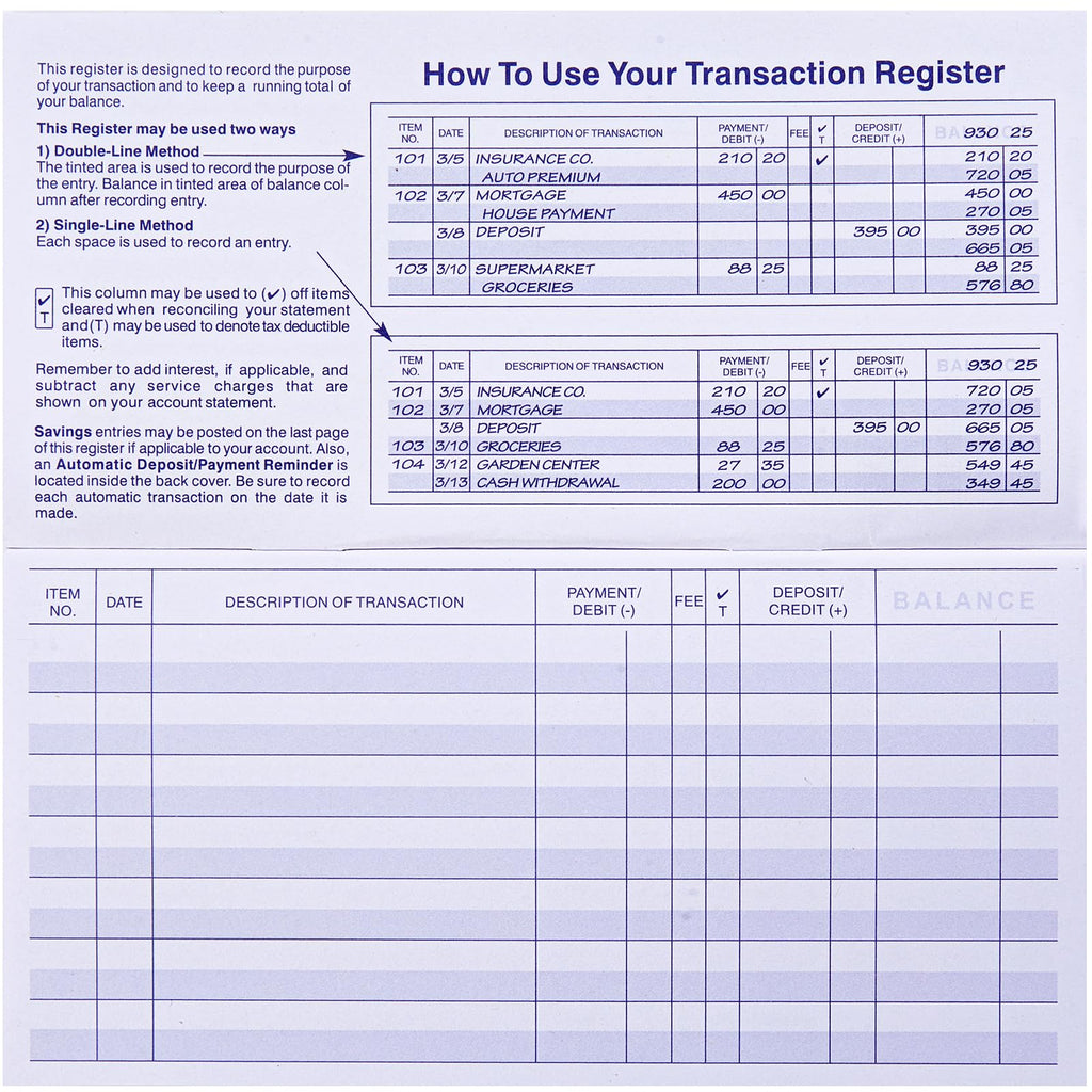 Premium check registers for personal checkbook from Curat Cart, ensuring 100% authenticity and availability in India.