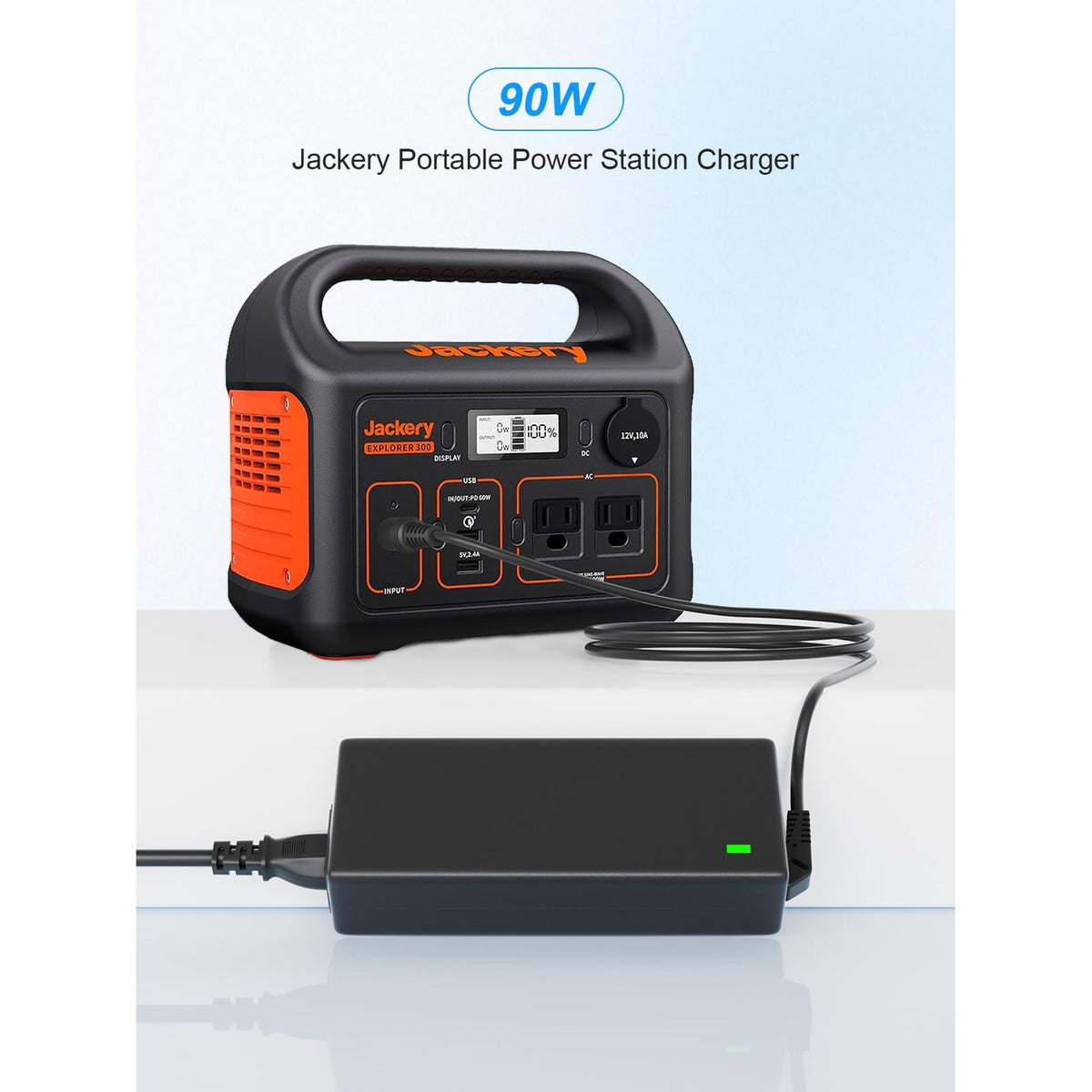 Jackery Charger for Explorer offers 90W power, perfect for daily use. Available at Curat Cart for reliable energy on-the-go.