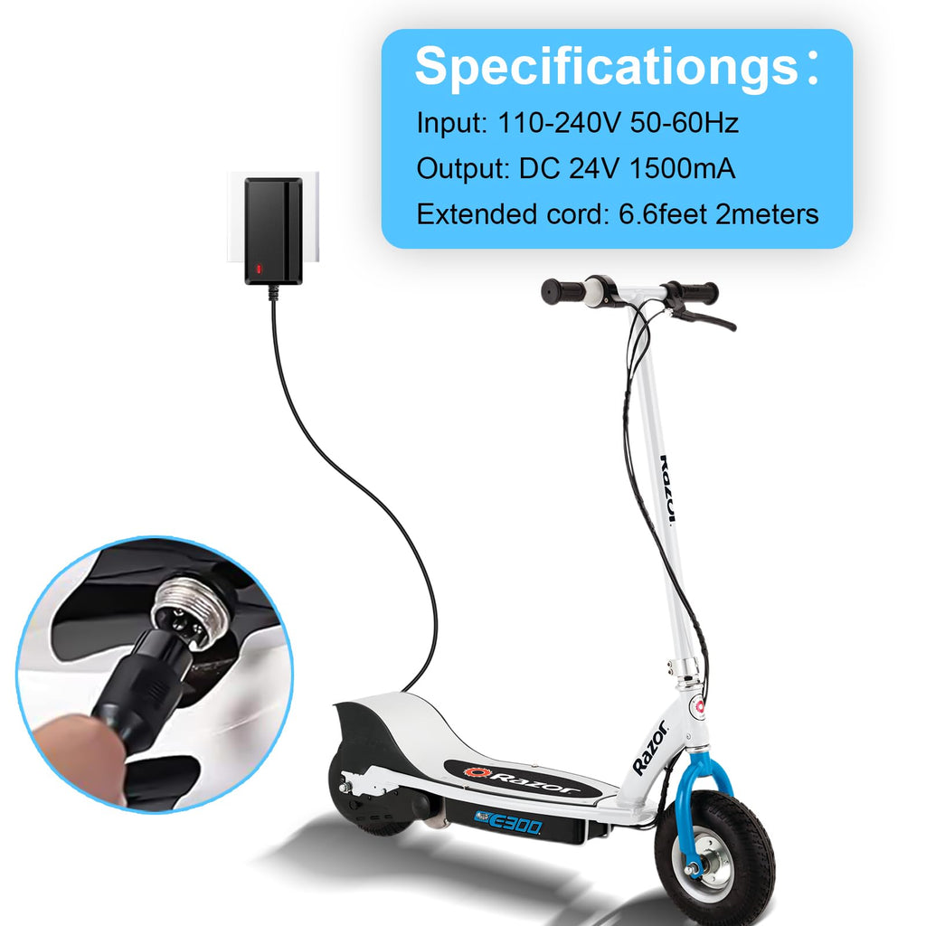 High-quality Razor Electric Scooter Charger in official packaging, perfect for seamless charging. Available at Curat Cart.
