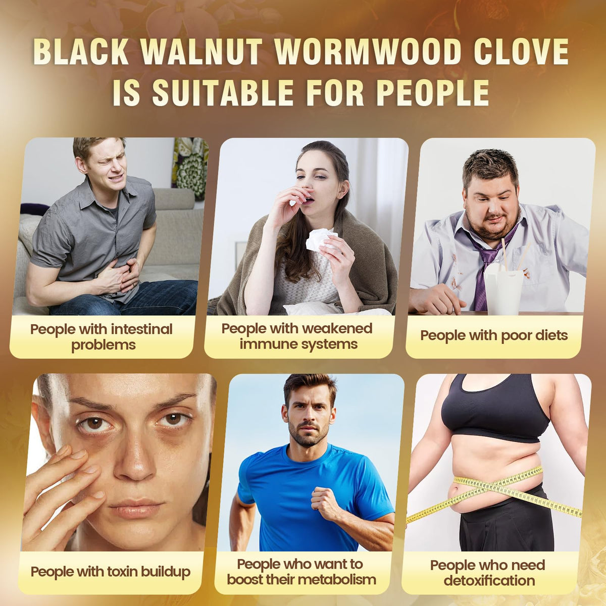 Discover how Black Walnut Wormwood Clove Cleanse supports detoxification for various health needs. Perfect for daily use at Curat Cart.