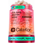 Cata-Kor Hair Skin and Nails Vitamins for Women – Biotin Hair Supplement | Hyaluronic Acid | Calcium AKG | MSM | Vitamin C & Vitamin D3 K2 – Hair Growth Vitamins – 270 Caps (3 Pack)