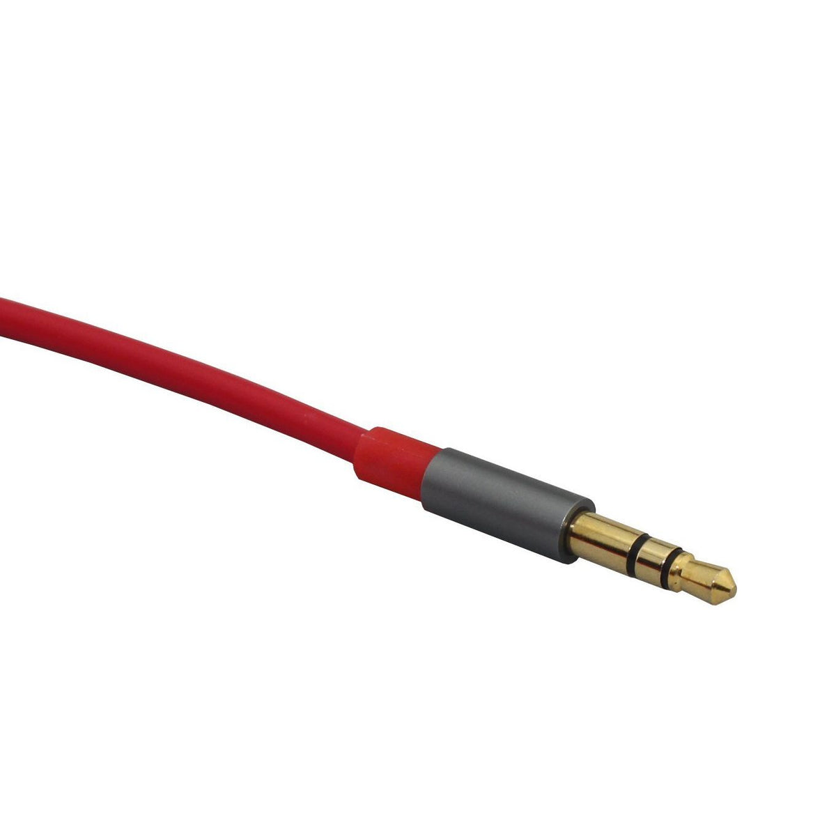 Premium imported 2.5mm to 3.5mm stereo audio cable with a vibrant red color and durable connectors for superior sound quality.