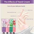 Premium imported 28 pack hand lotions for women featuring soothing scents like lavender and cherry blossom, ideal for gifting.