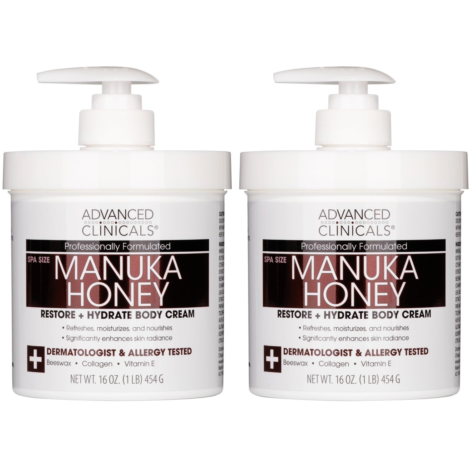 Buy now Advanced Clinicals Manuka Honey Body Cream For Women & Men | Body Butter Lotion For Extremely Dry Skin | Collagen Cream | Skincare Moisturizer Hydrating Balm Improves Look Of Aging Skin, 16 Ounce at indiglob india