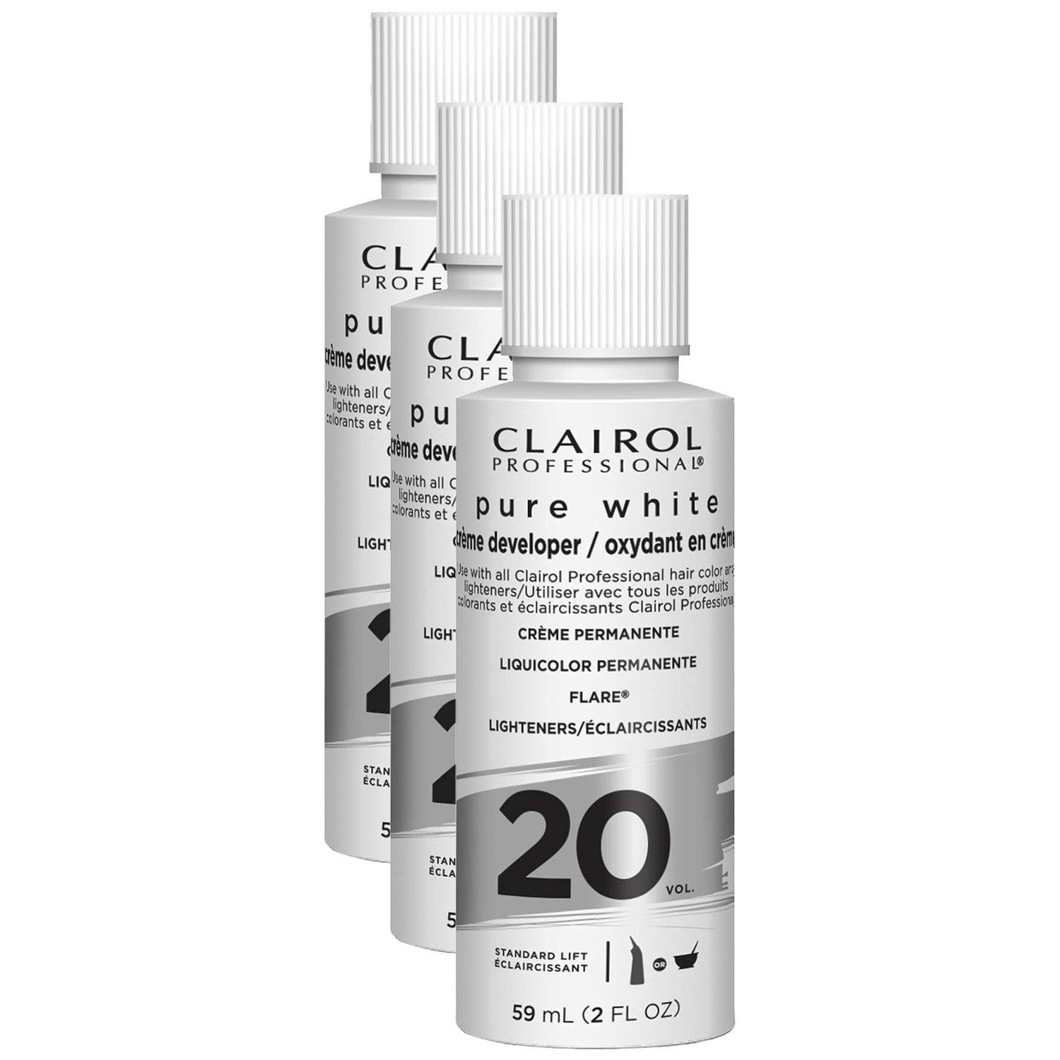 Clairol Professional Pure White 20 Volume Hair Developers | For Lightening & Gray Coverage