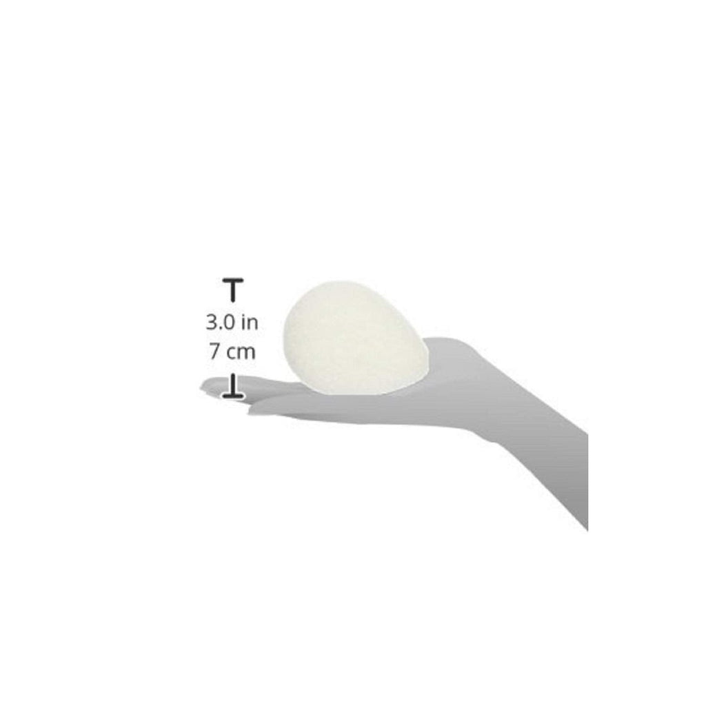 Buf-Puf Regular Facial Sponge, Dermatologist Developed, Removes Deep Down Dirt & Makeup that Causes Breakouts and Blackheads, Reusable, Exfoliating, White, 1 Count