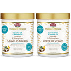 African Pride Moisture Miracle Coconut Oil & Baobab Oil Leave-In Hair Cream (3 Pack) - Provides Intense Moisture & Helps Repair Natural Coils & Curls, Hydrates & Strengthens, 18 oz