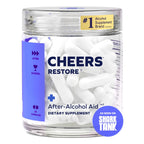Cheers Restore | Supplement with DHM, L-Cysteine, Milk Thistle | 36 Doses | After Alcohol Aid, Feel Better After Drinking, Support Your Liver, DHM, L-Cysteine, Milk Thistle, Prickly Pear