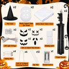 Explore premium imported Halloween decorations with remote control, including ghost decals and LED light strings, available at Curat Cart.