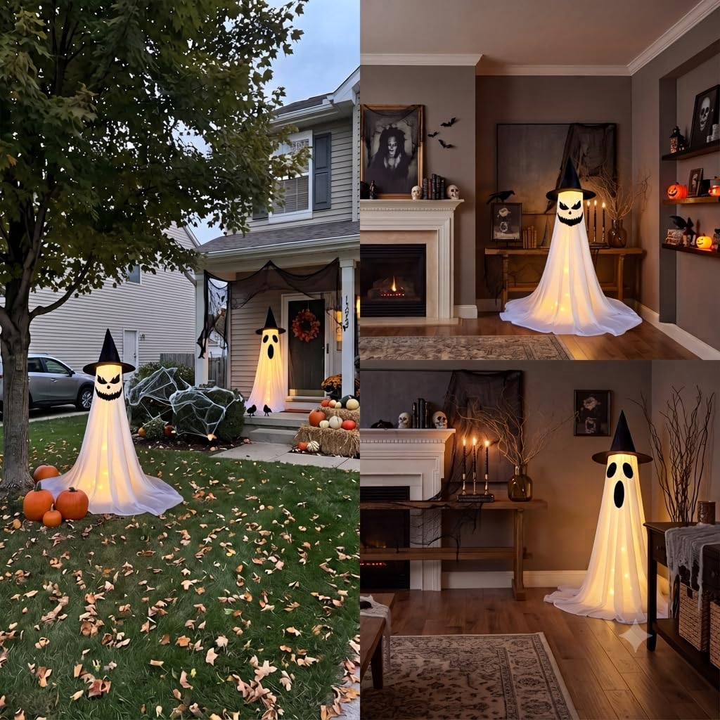 Enchanting Halloween decorations with remote control, showcasing high-quality finish in official packaging at Curat Cart.