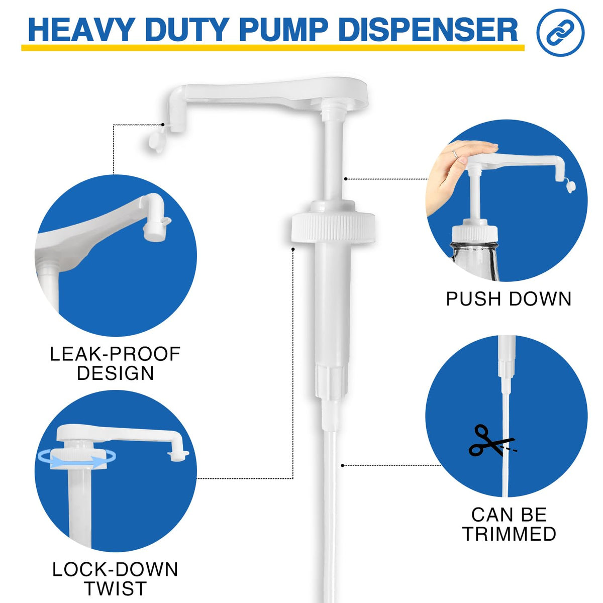 Discover the Leak Proof Gallon Jug Syrup Pump, designed for reliability and ease of use. 100% Authentic, available at Curat Cart in India.