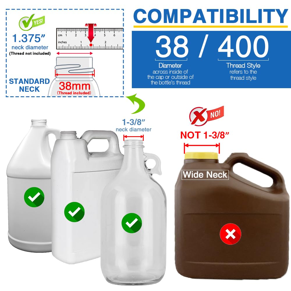 Discover the Leak Proof Gallon Jug Syrup Pump, specially curated by Curat Cart for optimal compatibility with standard neck jugs.