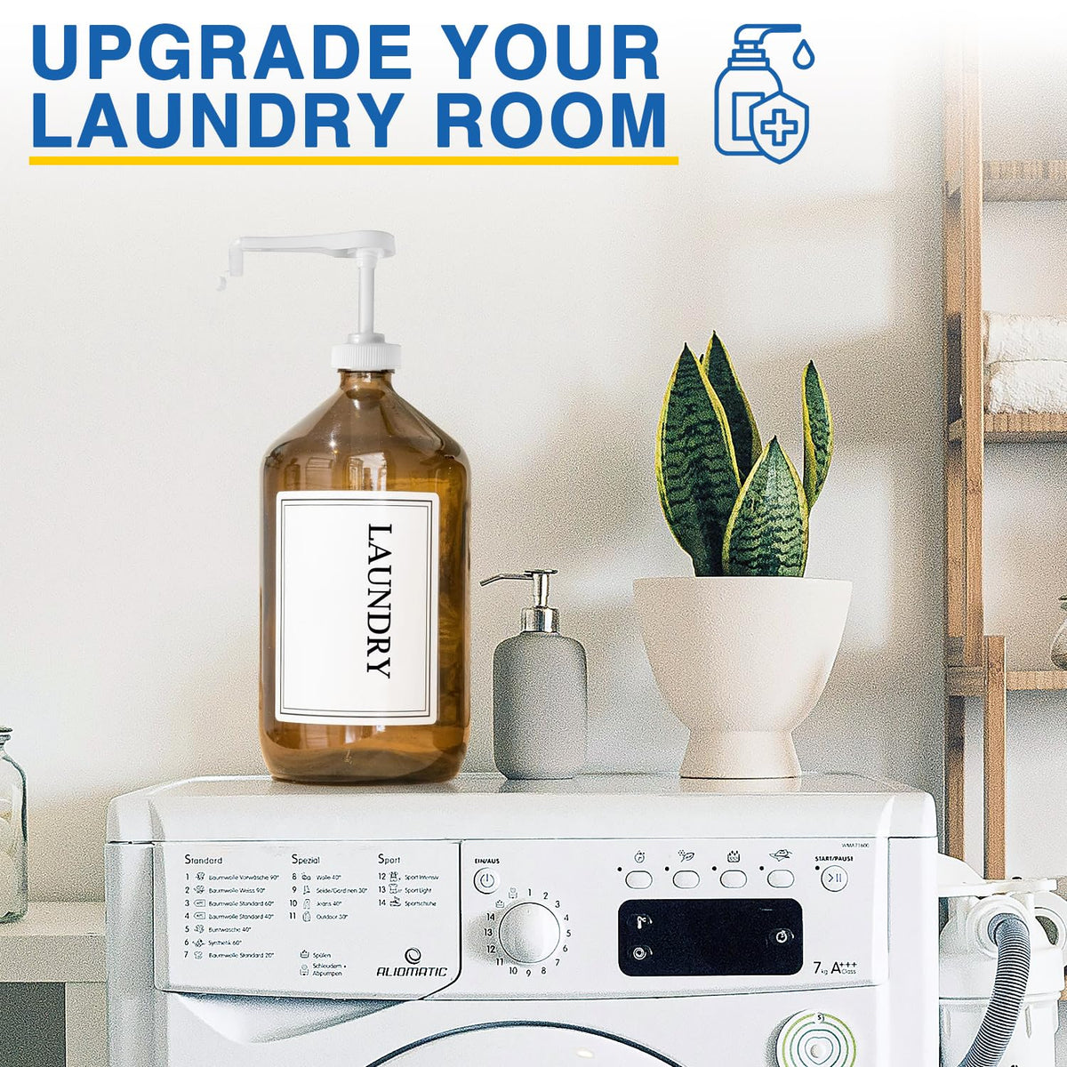 Leak Proof Gallon Jug Syrup Pump enhances your laundry room. 100% Authentic and available in India at Curat Cart.
