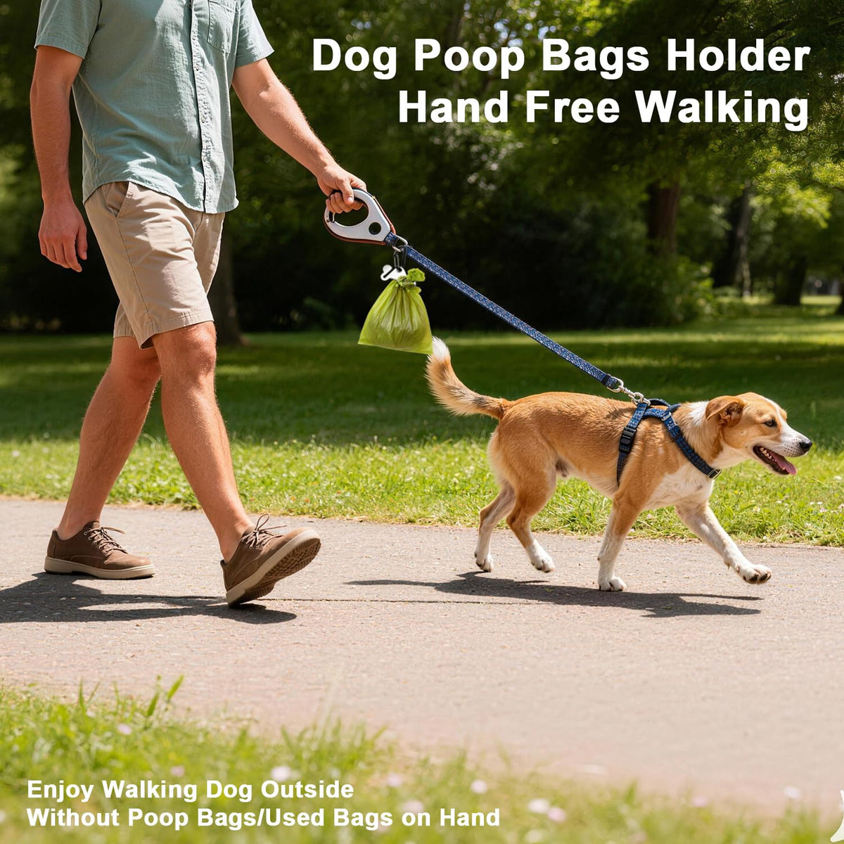 Dog Poop Bag Holder Dispenser enhances dog walking convenience. 100% Authentic, available at Curat Cart in India.