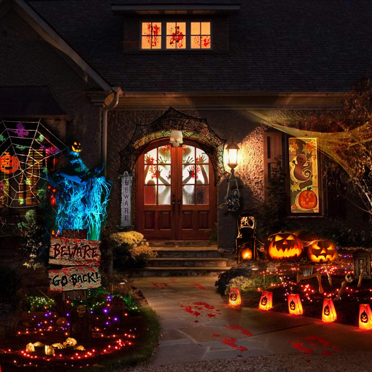 Transform your space with premium imported Halloween Haunted House Decoration from Curat Cart, perfect for spooky festivities.