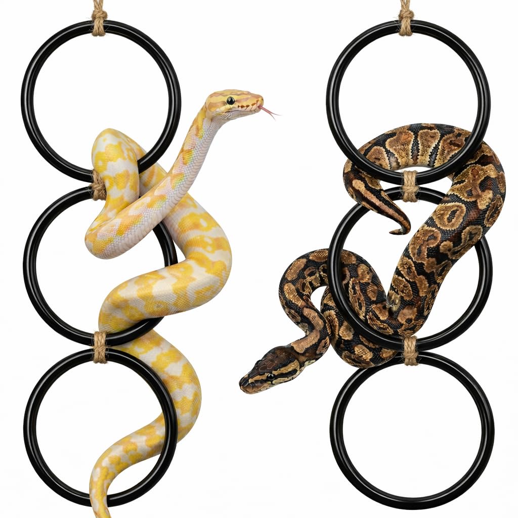 Explore premium imported Snake Climbing Rings for Python, enhancing your pet's playtime. Available at Curat Cart.
