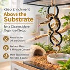 Discover Snake Climbing Rings for Python, specially curated by Curat Cart for an organized and cleaner habitat. Enhance your pet's space.
