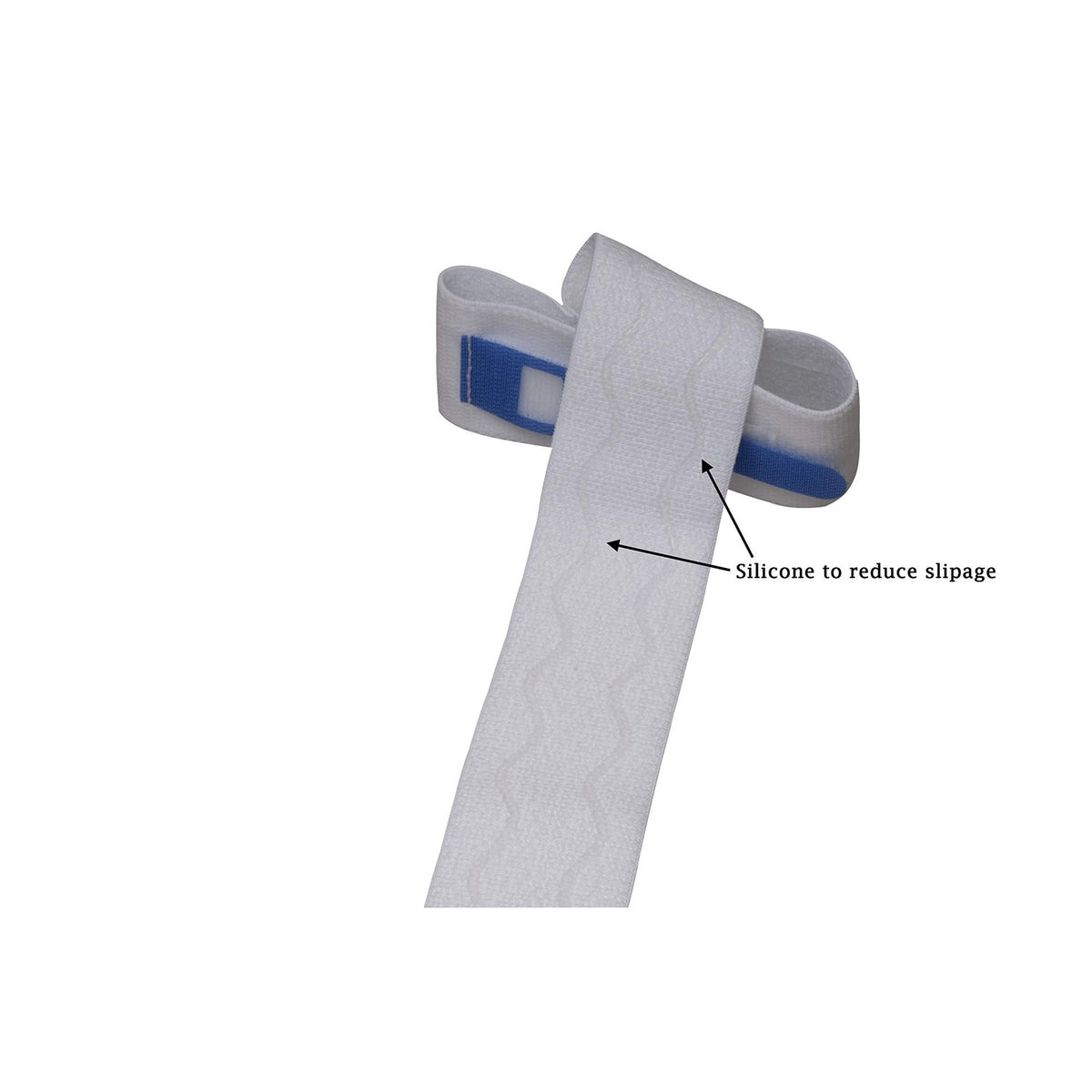 Durable Foley catheter leg strap with silicone to reduce slippage, ideal for daily comfort. Available at Curat Cart.
