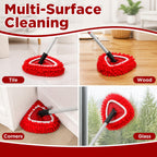 O-Cedar Spin Mop Replacement Heads in vibrant red, ideal for multi-surface cleaning, packaged for quality at Curat Cart.