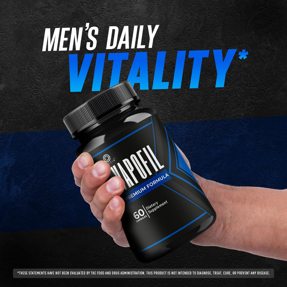 Vapofil Capsules Advanced Formula Support for men's daily vitality, 100% Authentic, available at Curat Cart in India.