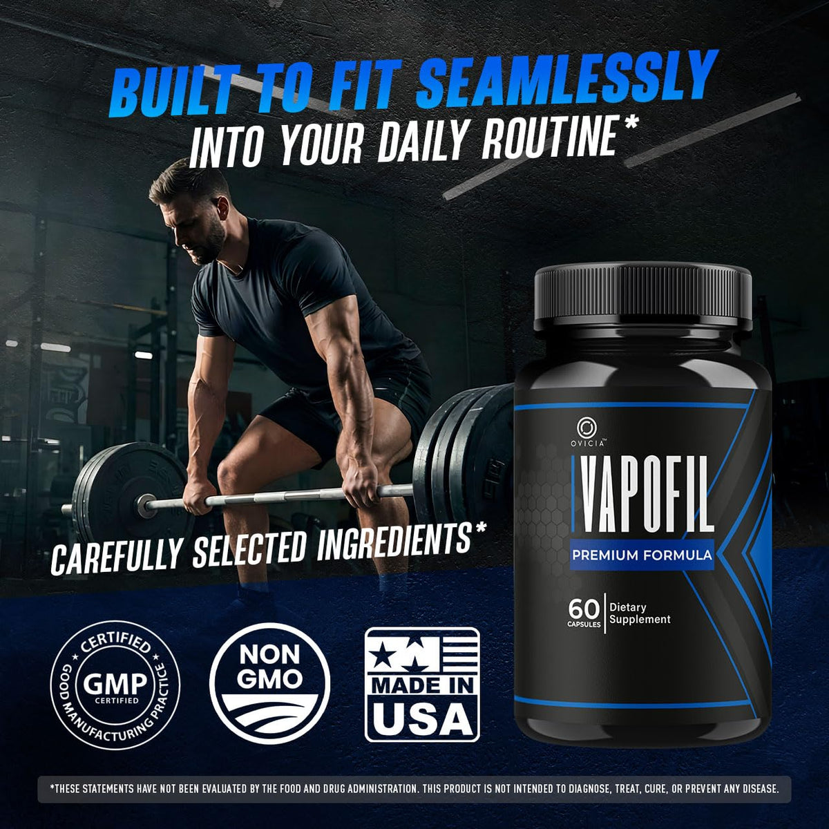 Vapofil Capsules Advanced Formula Support, perfect for daily use. Seamlessly integrates into your routine. Available at Curat Cart.