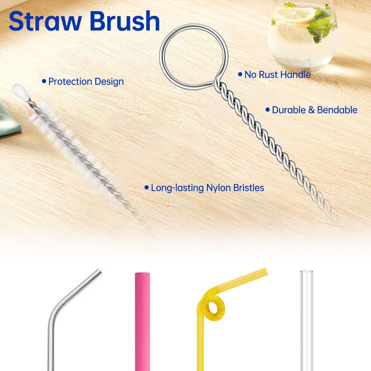 Discover the Owala Water Bottle Cleaner Brush Set, specially curated by Curat Cart for effective cleaning and maintenance.