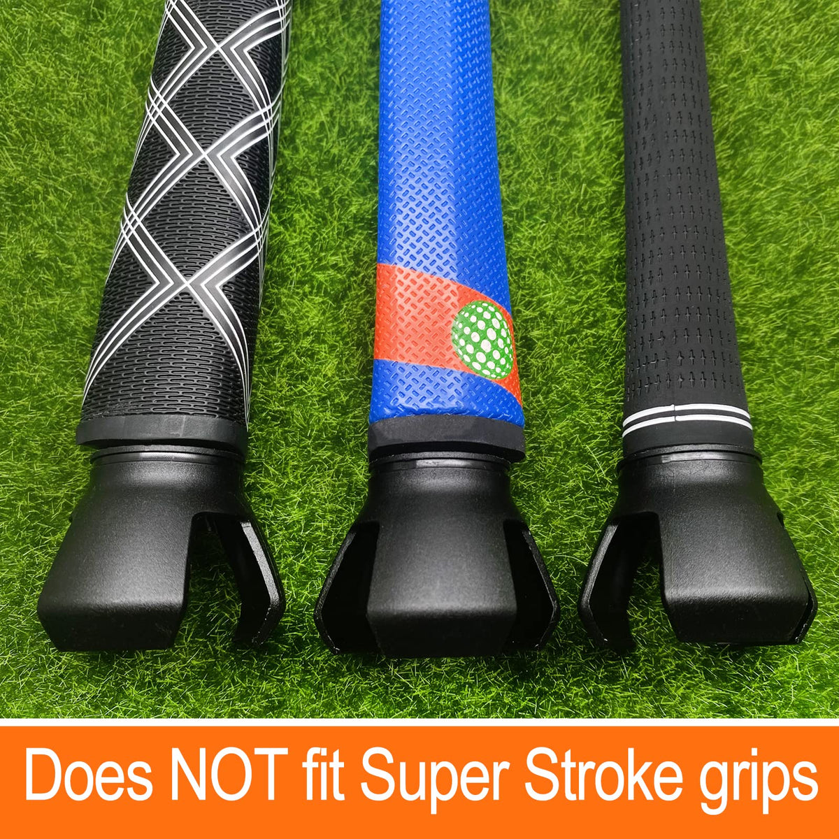 Premium imported golf ball retriever grips showcasing textured designs, perfect for enhancing your game. Available at Curat Cart.