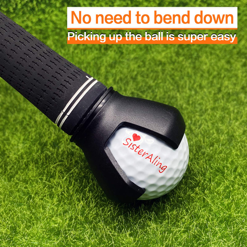 Premium golf ball retriever head designed for easy ball pickup. High-quality finish ensures durability. Available at Curat Cart.