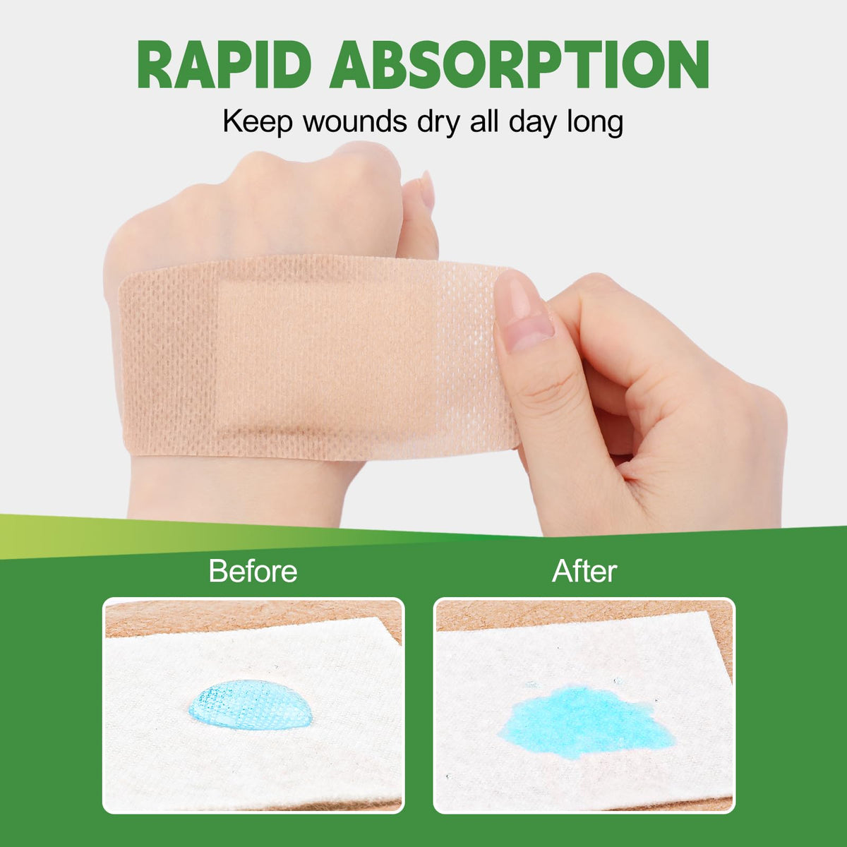 Silicone Bandages for Sensitive Skin offer rapid absorption for all-day comfort. Perfect for daily use, available at Curat Cart.