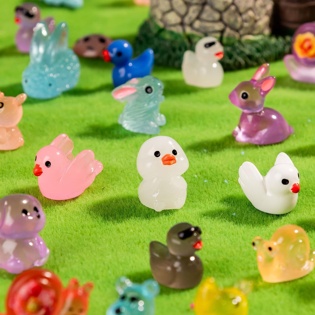 Charming mini resin animal figurines variety with high-quality finish, perfect for decor, available at Curat Cart.