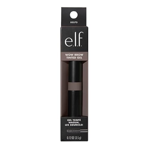 Buy now e.l.f. Wow Brow Gel, Volumizing, Buildable, Wax-Gel Hybrid, Creates Full, Voluminous-Looking Brows, Locks Brow Hairs In Place, Deep Brown at indiglob india