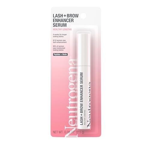 Buy now Neutrogena Healthy Lash + Brow Enhancer Serum For Unisex Adult Formulated with Biotin & Peptides; Nourishing & Conditioning Serum to Enhance the Look of Lashes & Eyebrows, 0.08 oz at indiglob india