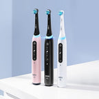 Buy now Oral-B iO Series 5 Rechargeable Electric Toothbrush with Visible Pressure Sensor to Protect Gums, 2 Minute Timer, 5 Cleaning Settings, 1 Replacement Toothbrush Heads, and Travel Case, Black at indiglob india
