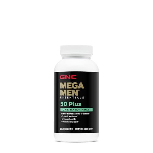 Buy now GNC Mega Men 50 Plus Multivitamin | Antioxidants | Heart Health | Prostate and Circulatory Support | 1 Daily at indiglob india