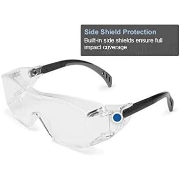 Buy now Cover2 IR OTG Safety Glasses 6966 Black Temples, IR Filter Shade 5.0 Lens at indiglob india