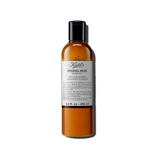 Buy now Kiehl's Original Musk Bath & Shower Liquid Body Cleanser, Foaming Body Wash, Leaves Skin Soft & Sensuously Fragranced, with Aloe Vera & Glycerin, Unisex Scent - 8.4 fl oz at indiglob india