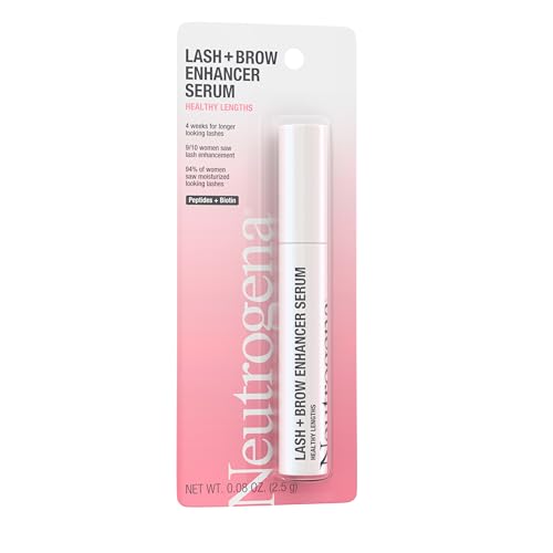 Buy now Neutrogena Healthy Lash + Brow Enhancer Serum For Unisex Adult Formulated with Biotin & Peptides; Nourishing & Conditioning Serum to Enhance the Look of Lashes & Eyebrows, 0.08 oz at indiglob india