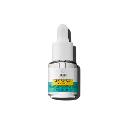 Buy now Kiehl's Truly Targeted Acne-Clearing Pimple Patch with 2% Salicylic Acid, Invisible Liquid Spot Treatment, 4% Niacinamide Fades Post-Acne Marks, 0.2% Licorice Root Soothes Redness - 0.5 fl oz at indiglob india