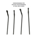 Buy now OEMTOOLS 25429 O Ring and Seal Removal Pick Set, Short and Long Spoon Type Hose and O-Ring Removal Set, Includes 4 Contoured Automotive Picks for Seals, Bushings, Hoses, and O Rings at indiglob india