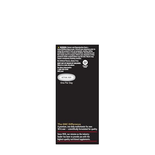 Buy now GNC Mega Men 50 Plus Multivitamin | Antioxidants | Heart Health | Prostate and Circulatory Support | 1 Daily at indiglob india