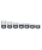 Buy now Andis Master Series Premium Hair Clipper Attachment Comb Set, Clipper Guards Cutting Guides with Metal Clip, Black, 7 Count at indiglob india