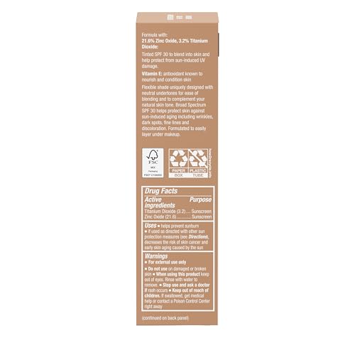 Buy now Neutrogena Purescreen+ Tinted Sunscreen for Face with SPF 30, Broad Spectrum Mineral Sunscreen with Zinc Oxide and Vitamin E, Water Resistant, Fragrance Free, Medium, 1.1 fl oz at indiglob india