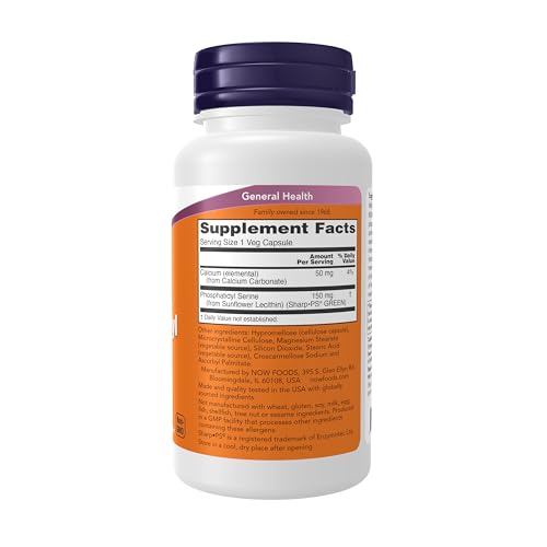 Buy now NOW Foods Supplements, Soy-Free Phosphatidyl Serine (150mg), Brain Health*, 60 Veg Capsules at indiglob india
