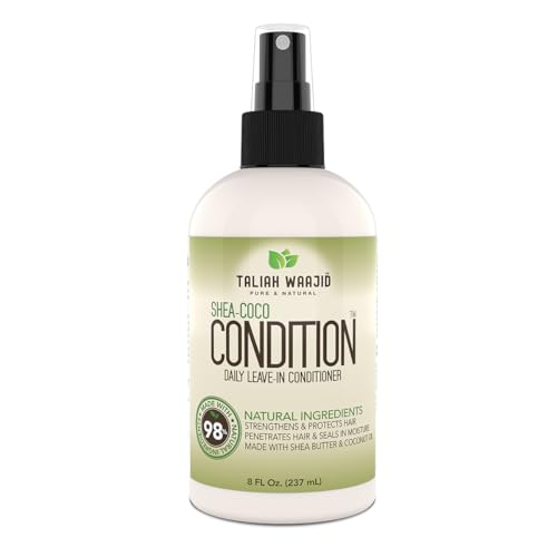 Buy now Taliah Waajid Shea-Coco Daily Leave-In Conditioner – 8oz – Moisturizing Detangler for Natural Curly, Kinky & Wavy Hair – Lightweight Hydration with Shea Butter & Coconut. at indiglob india