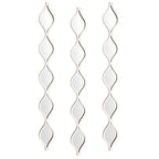 Buy now Amyhill Set of 3 Teardrop Mirror Wall Decor 23.6 x 2.7 x 0.2 Inches Rustic Farmhouse Decorative Long Mirror Creative Boho Art Decor for The Living Room Bathroom Bedroom Entryway (White) at indiglob india