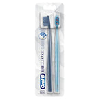 Buy now Oral-B Brilliance Premium Whitening Toothbrush with Plaque Eraser, Medium, Sky Blue and Gray, 2 Count at indiglob india