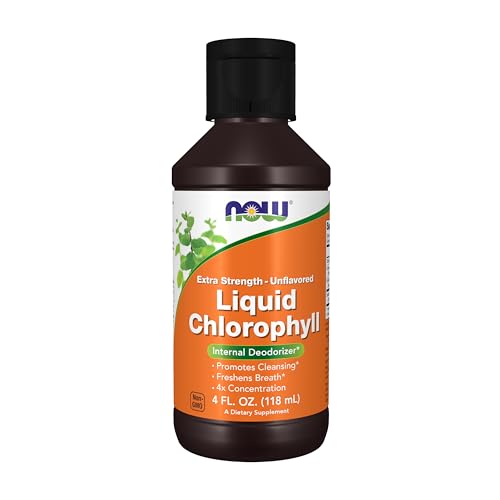 Buy now Now Supplements, Extra Strength Liquid Chlorophyll, Unflavored, Internal Deodorizer*, Promotes Clean at indiglob india