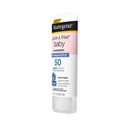 Buy now Neutrogena Pure & Free Baby Mineral Sunscreen Lotion with Broad Spectrum SPF 50 & Zinc Oxide, Water-Resistant, Hypoallergenic & Tear-Free Baby Sunscreen, 3 fl. oz, 3 pk at indiglob india