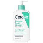 Buy now CeraVe Foaming Facial Cleanser, Daily Face Wash for Oily Skin with Hyaluronic Acid, Ceramides, and Niacinamide, Fragrance Free Paraben Free, 12 Fluid Ounce at indiglob india
