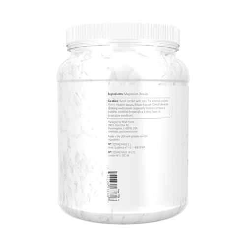 Buy now NOW Foods Solutions, Magnesium Flakes, 100% Pure, from the Ancient Zechstein Seabed, Highly Concentrated, 54-Ounce at indiglob india
